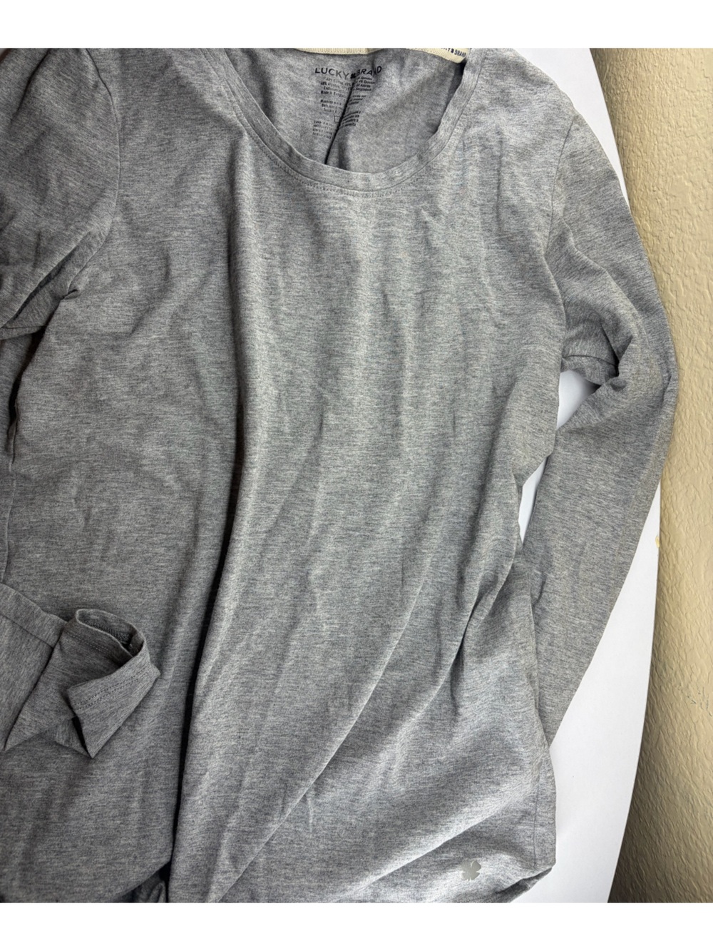 Soft Heather Gray Long Sleeve Top